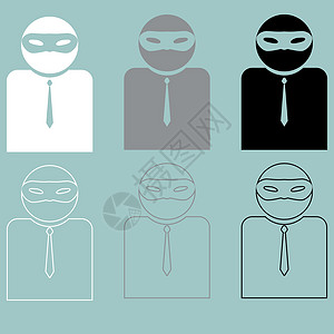 男人或隐形面具或私人面具的人图片