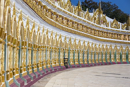 木马的乌明千日寺庙和尚建筑学遗产观光宗教雕像佛塔旅行文化地标图片