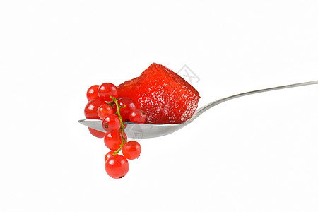 红圆螺旋果冻勺子图片