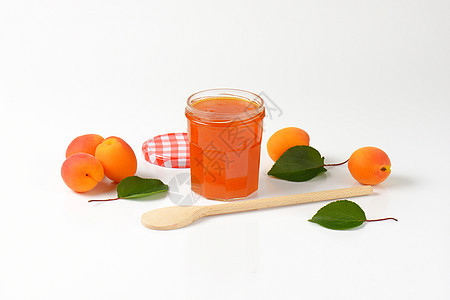 Jar 杏子酱果酱杏子玻璃橙子水果食物图片