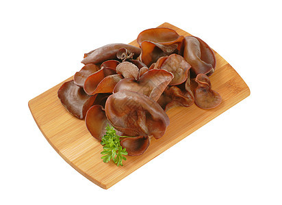 木材耳蘑菇耳朵团体美食食物图片