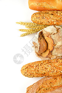 各种新型新鲜面包棒子玉米静物痛苦高架团体杂粮播种馒头食物图片