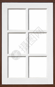 白色和棕色的窗口橡木材料玻璃房子木板古董框架建造蝴蝶窗台图片