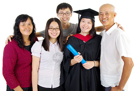 亚洲毕业亚洲女性男人姐姐大学父亲兄弟家庭微笑教育团体图片