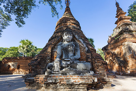 曼德勒Mandalay观光雕像假期和尚佛塔寺庙地标建筑学金子旅游图片