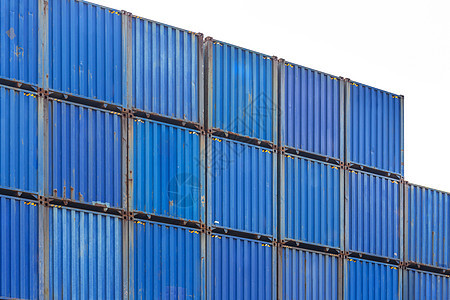 堆叠货物集装箱运输船运码头加载金属商业贮存出口工业航海图片