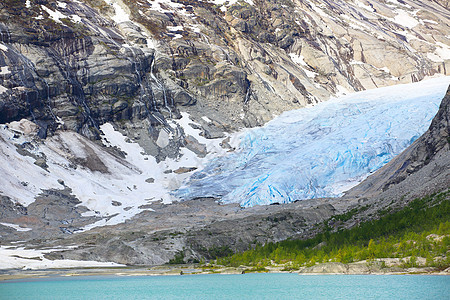 尼格斯布林冰川风景国家环境蓝色公园峡湾白色旅行图片