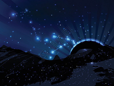 空间 您设计的的矢量图 美丽神奇星系行星科学蓝色天文学星云世界墙纸辉光星座图片