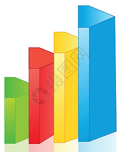 以数字方式增长的图示图背景图片