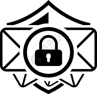 电子邮件安全图标 平板设计图片