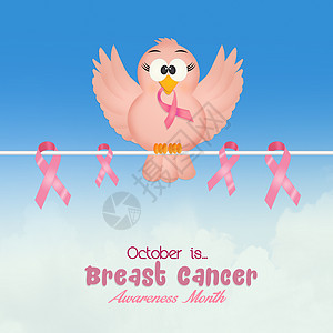 乳癌协会联合会健康疾病协会癌症女士预防胸部丝带明信片插图图片