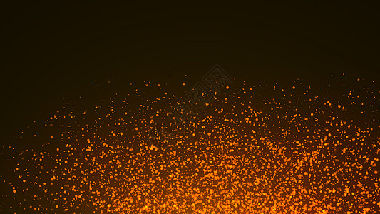 具有景深的橙色和金色余烬或颗粒爆炸奢华橙子火花庆典金属背景闪光粒子纸屑魅力图片