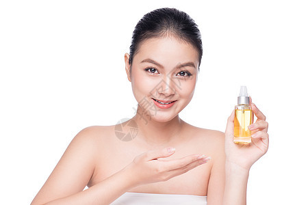健康 温泉和美容概念 亚洲女性皮肤完美化妆品保健草本护理卫生润肤女士身体瓶子产品图片
