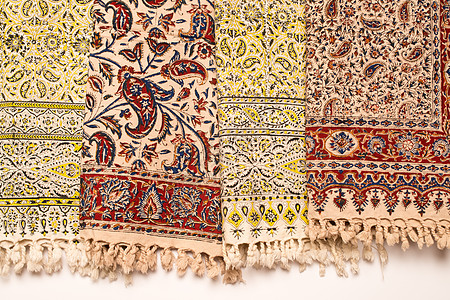 伊朗地毯和地毯地面艺术挂毯装饰品丝绸古董材料房子手工蓝色图片