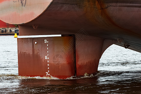 红货船进口船运运输货物物流血管船尾货运海洋蓝色图片