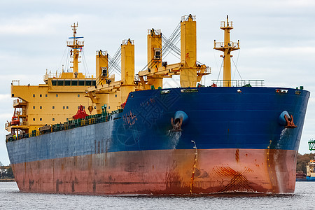 蓝货船货物起重机国际贸易车站工作船运拖船演习引擎背景图片