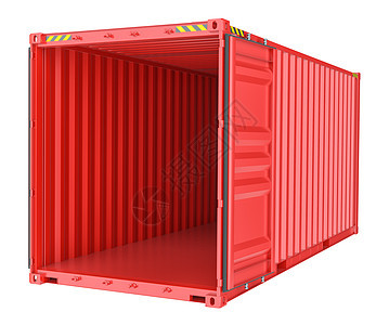 白色背景的集装箱集装箱运输码头出口起重机盒子商品货物容器船运商业配送图片