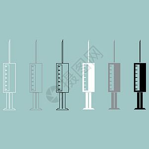 Syringe 白色灰色黑色图标图片