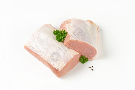 原生猪肉肠猪肉倾斜腰部食物背景图片