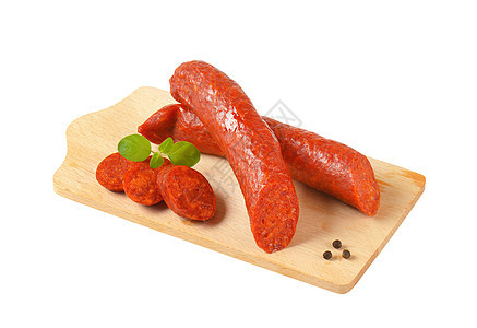 匈牙利Csabai香肠猪肉食物熏制辣椒美食图片