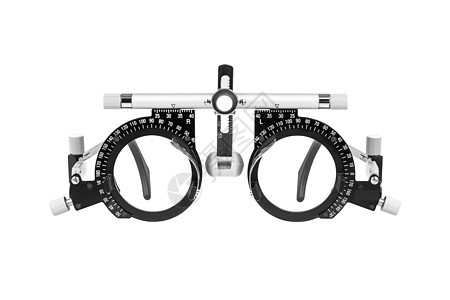 眼镜检查眼镜闭合工具诊断测量白色治疗眼科眼睛光学屈光度医疗图片