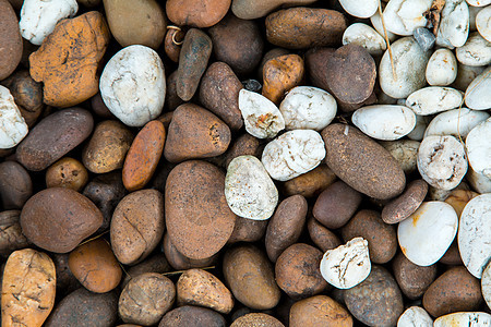 鹅卵石背景 河流岩石背景墙纸圆形碎石白色花岗岩矿物黑色材料海滩地面图片