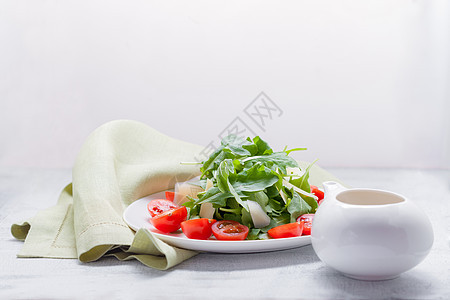 番茄沙律沙拉美食家午餐生活方式红色茶点素食香醋陶器蔬菜图片