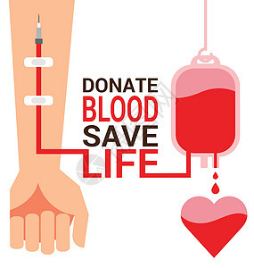 世界献血日 用手沾满袋血血图片