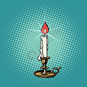 复古宗教蜡烛图片