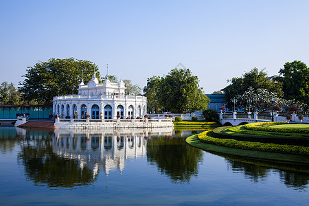 邦帕仁皇宫艺术池塘疼痛旅行水池装饰座位历史性国王旅游图片