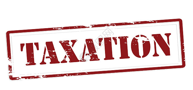 税务税通行征收邮票橡皮矩形收费墨水税收红色关税图片