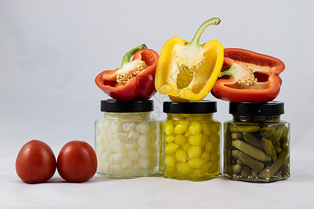 厨房水果罐子食物杂货店季节果汁胡椒蔬菜叶子图片