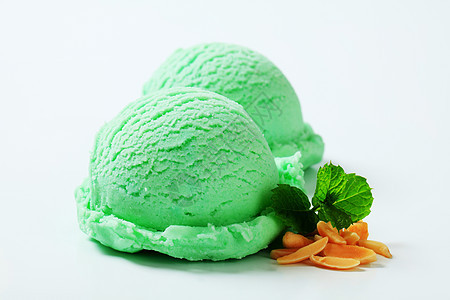 绿色绿冰淇淋绿茶淡绿色水果甜点食物果子奇异果蜜露背景图片