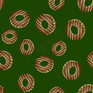 新鲜甜甜甜圈无缝模式图片