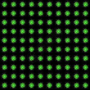 具有绿色渲染抽象分形图案的纹理风格样本艺术装饰数字化创造力电脑黑色插图墙纸背景图片