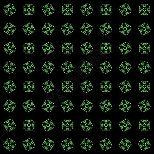 具有绿色渲染抽象分形图案的纹理艺术装饰样本风格插图黑色墙纸绘画数字化创造力背景图片