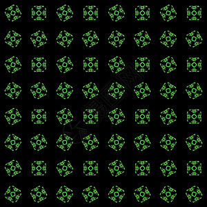 具有绿色渲染抽象分形图案的纹理艺术装饰样本风格插图黑色墙纸绘画数字化创造力背景图片