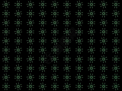 具有渲染抽象分形绿色图案的纹理样本墙纸电脑艺术创造力数字化黑色风格绘画插图背景图片