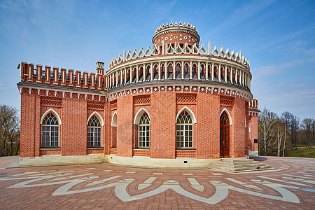 俄罗斯莫斯科的沙里西诺国家博物馆文化地标途径装饰品旅行旅游艺术房子博物馆城堡图片
