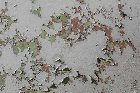 生锈的铁表面有老的残余的腐蚀象牙棕色绿色灰色材料床单白色恶化金属图片