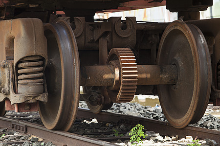 使用金属的火车轮车轮工业铁路运输技术轮子图片