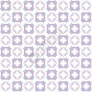 具有 3D 渲染抽象分形紫色蓝色图案的无缝纹理插图数字化材料装饰组织窗饰创造力织物样本艺术图片