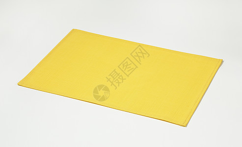 矩形黄色地皮台垫编织图片