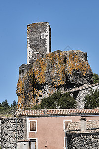 中世纪城城堡废墟的废墟图片