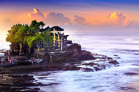 印度尼西亚巴厘岛石头崇拜寺庙旅游文化日落旅行地标海洋宗教图片