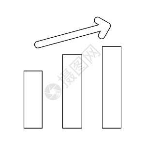 增长图显示黑色图标报告酒吧数据利润统计推介会金融信息进步交易背景图片