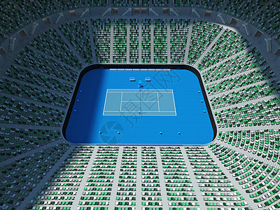 美丽的现代网球在澳洲的壮观体育场出口运动员椅子行动贵宾法庭比赛锦标赛球拍服务图片