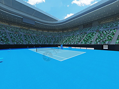 美丽的现代网球在澳洲的壮观体育场竞技场贵宾会场行动反手比赛光灯锦标赛盒子出口图片
