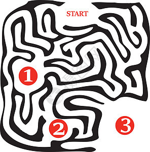 迷宫通过三个阶段的迷宫图片
