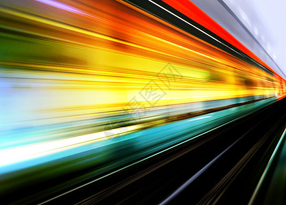高高速列车运动模糊图片